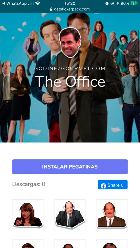 Stickers de The Office para WhatsApp - Godinez Gourmet