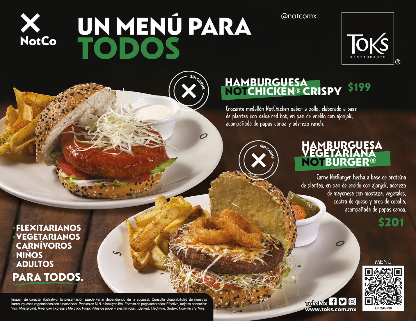 Toks en alianza con NotCo, lanza un menú paratodos hecho a base de plantas  - Godinez Gourmet